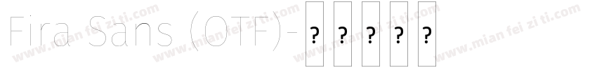 Fira Sans (OTF)字体转换